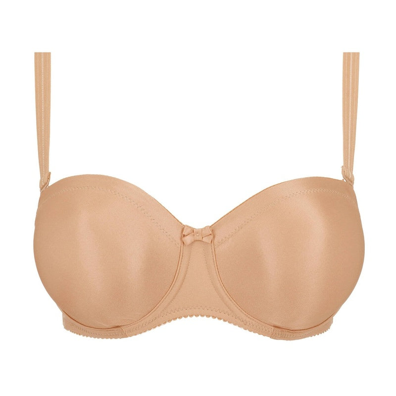 Sutiã Bandeau Invisível Cetim Cognac
