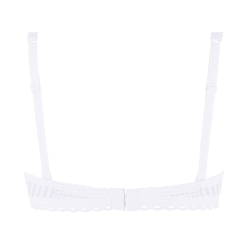 Sutiã cai-cai acolchoado Tressage Graphic Tressage Blanc