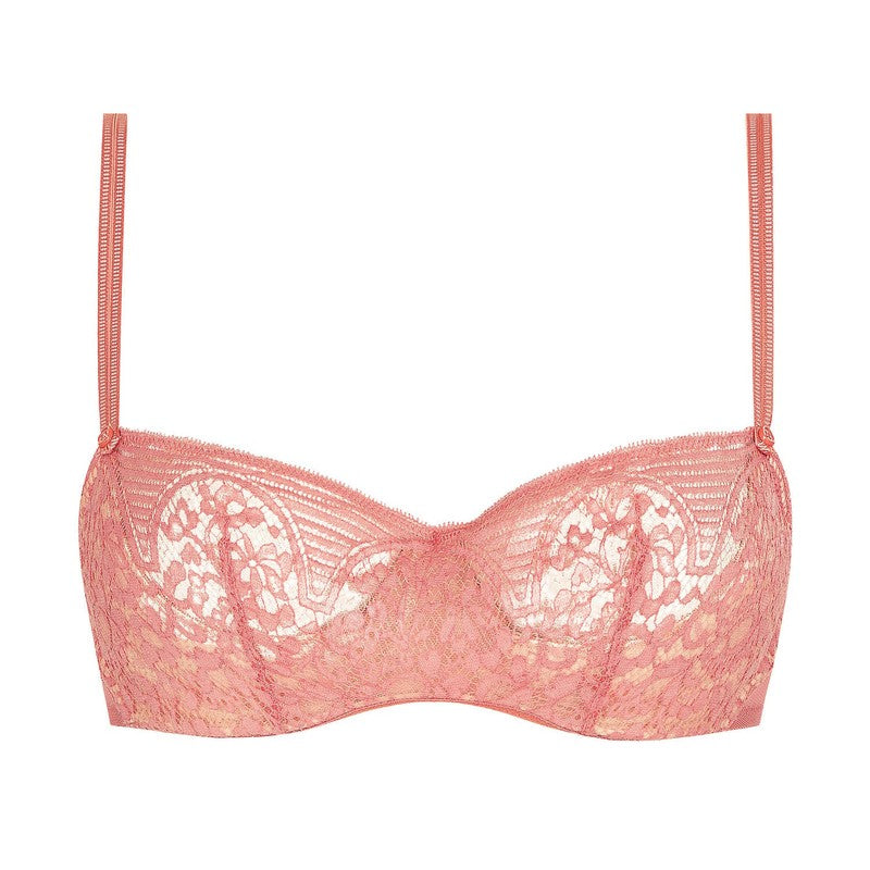 Sutiã Bandeau em Renda Singular Pêche Melba