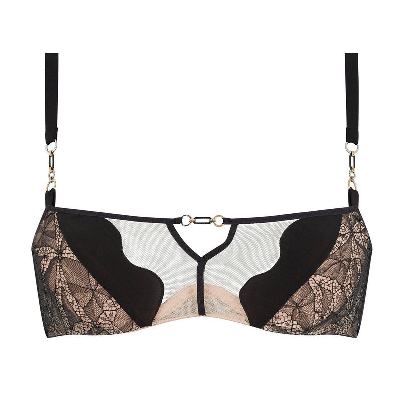 Sutiã bandeau com bojo de Renda Spark