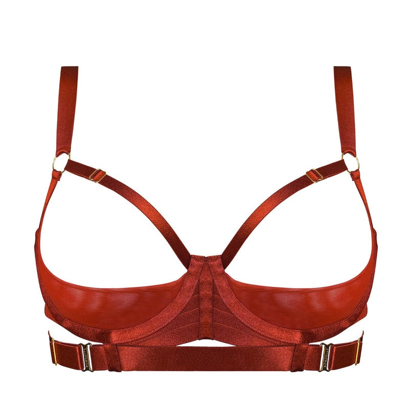 Sutiã aberto New Signature Burnt Red