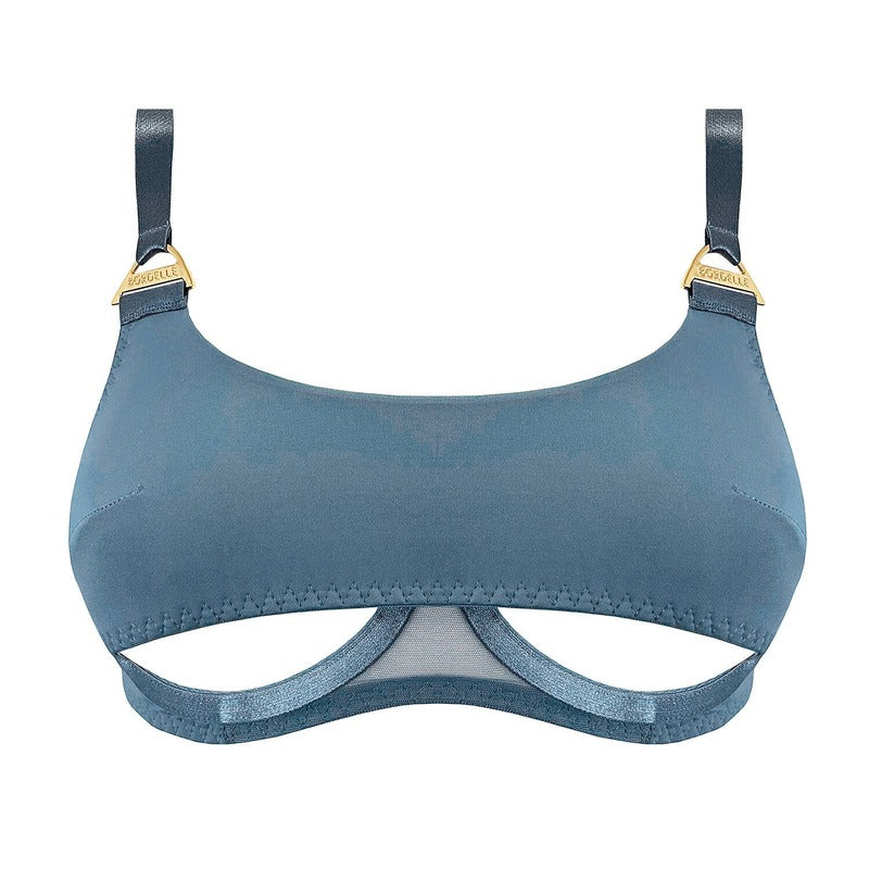 Sutiã bandeau aberto Syra Denim