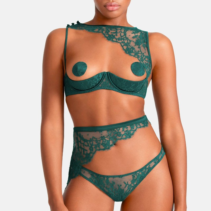 Sutiã de Renda ouvert Nilima Teal