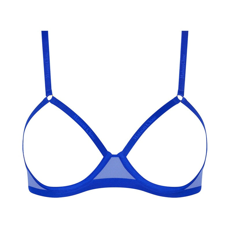 Sutiã Ouvert Corps à Corps Néon Bleu Or