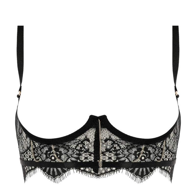 Sutiã Bustier de Renda Ouvert Von Follies Betony