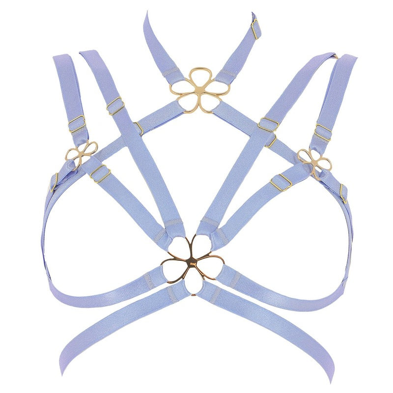 Sutiã aberto Harness Daisy Blue