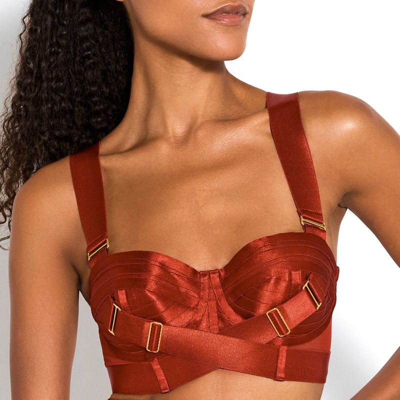 Sutiã Bustier New Signature Queimado