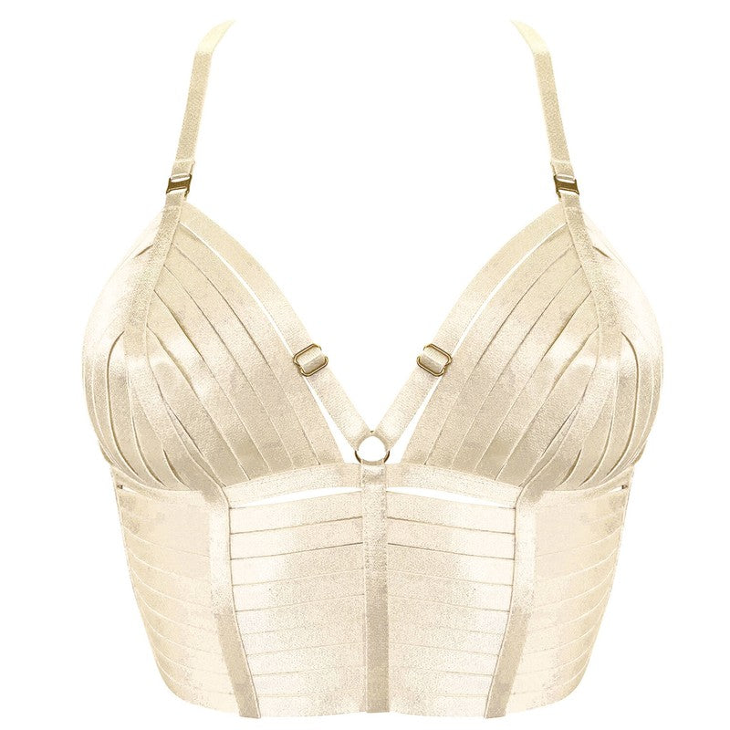 Sutiã Bustier Triângulo New Signature Cream