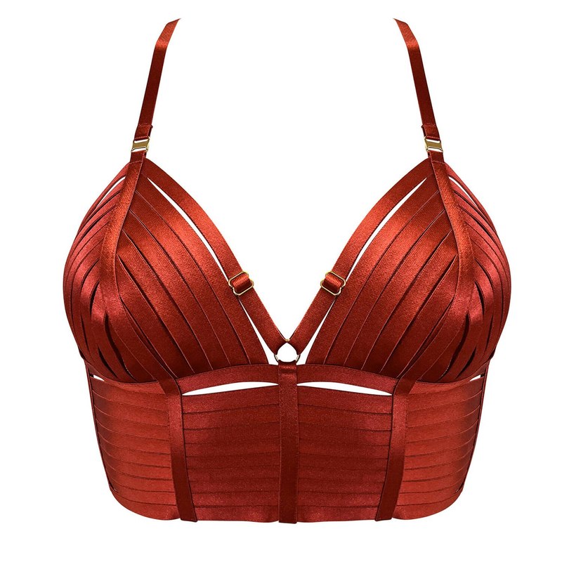 Sutiã Bustier Triângulo New Signature Queimado