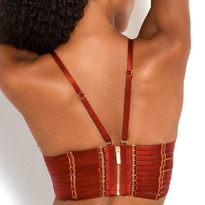 Sutiã Bustier Triângulo New Signature Queimado