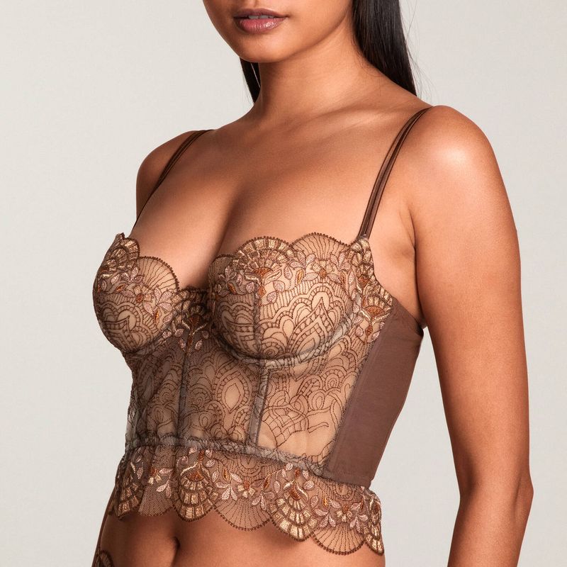 Sutiã Mousse de Mocha de Vidro Veneziano Bustier