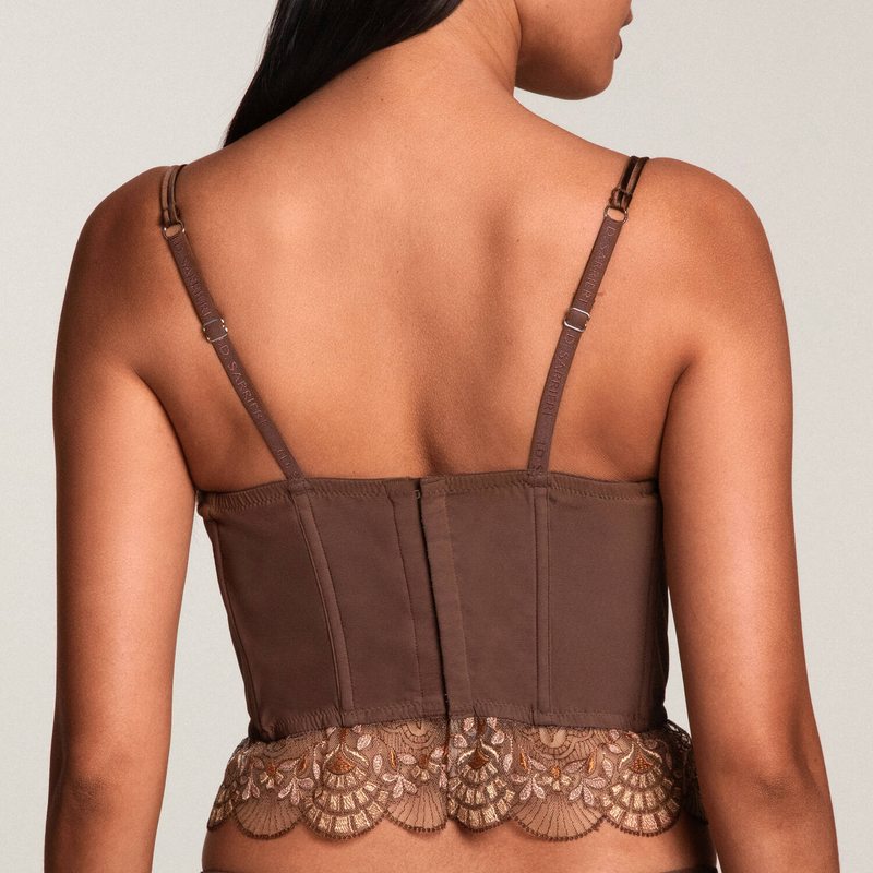 Sutiã Mousse de Mocha de Vidro Veneziano Bustier