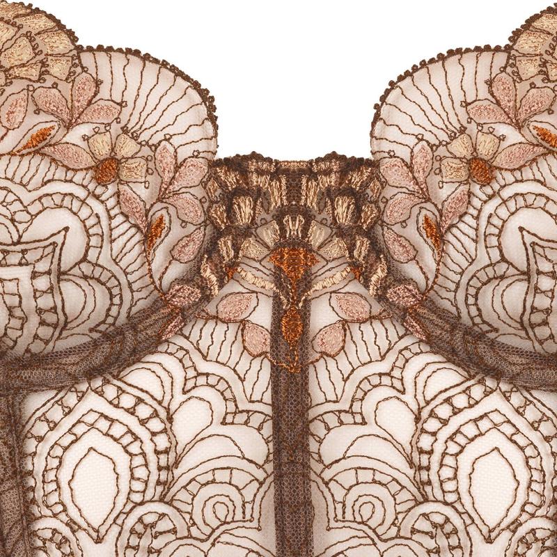 Sutiã Mousse de Mocha de Vidro Veneziano Bustier