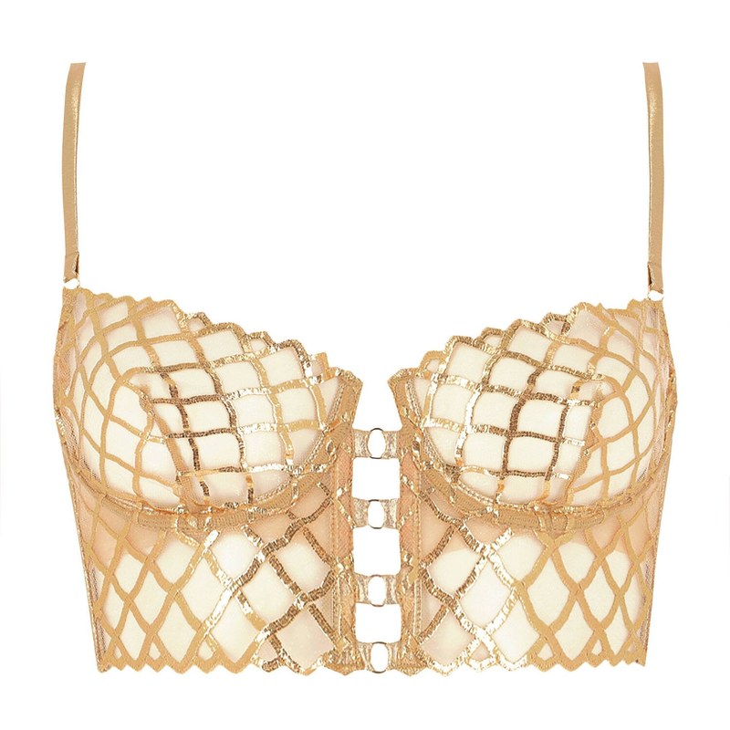 Sutiã Bustier Carter Dourado