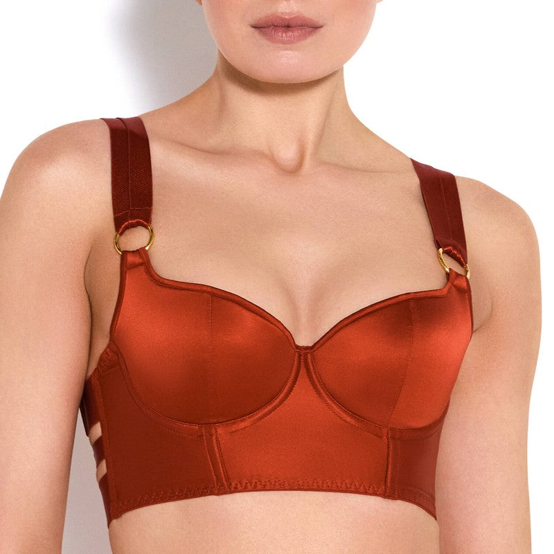 Sutiã Bustier de Seda New Signature queimado