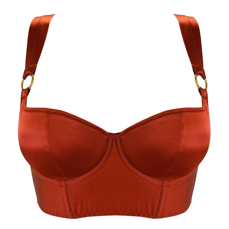 Sutiã Bustier de Seda New Signature queimado