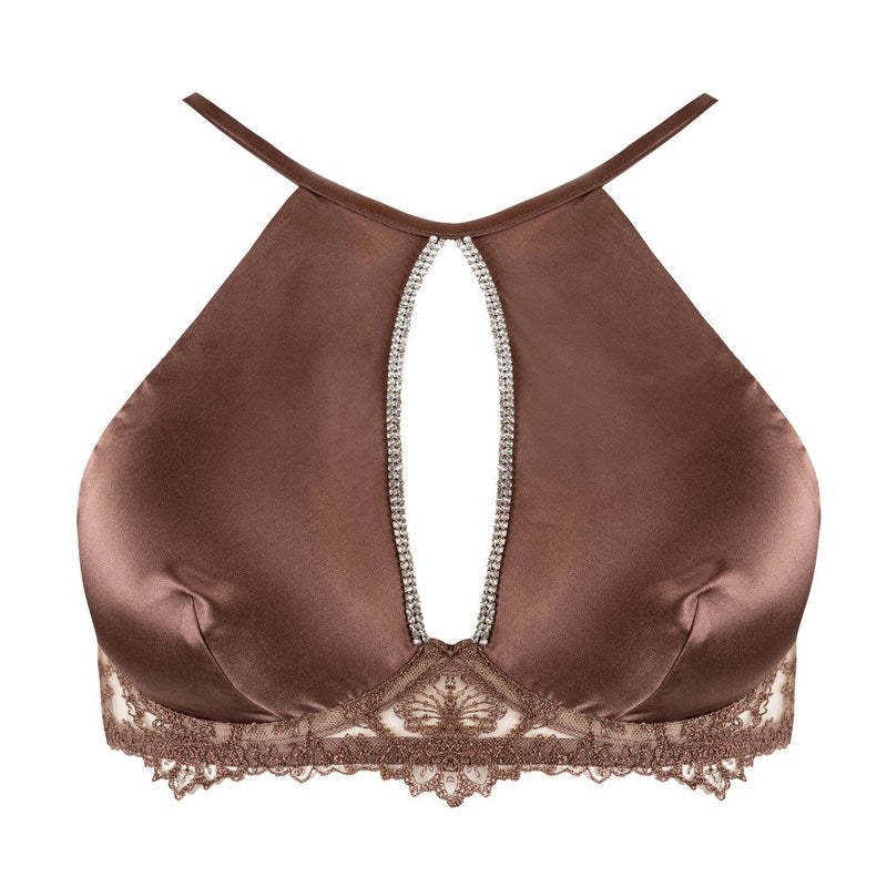 Sutiã Bustier de Seda Girls Love Diamonds Chocolate