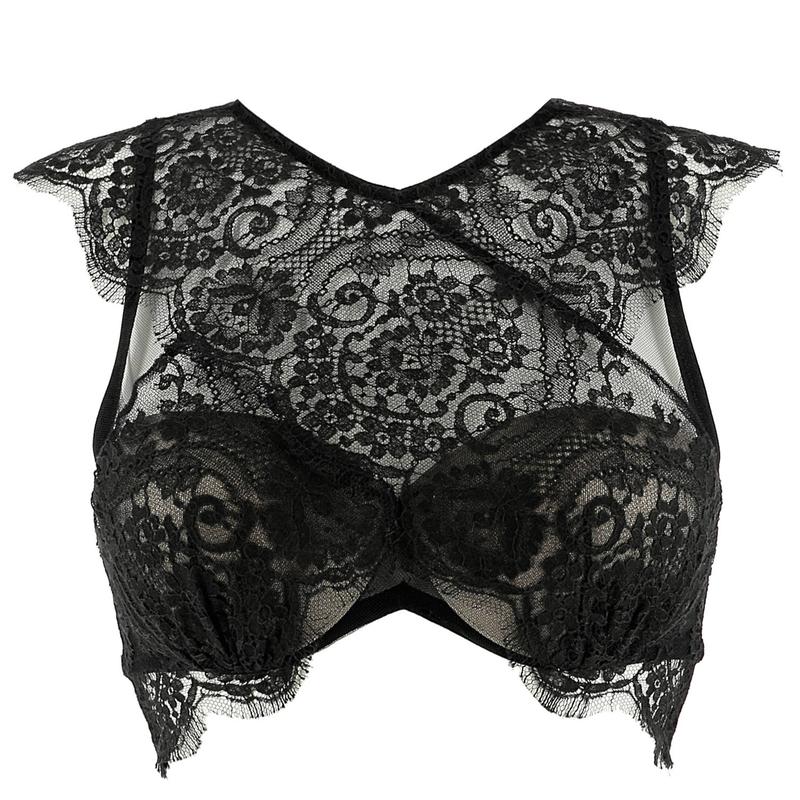 Sutiã Bustier de Renda Flor de Lis