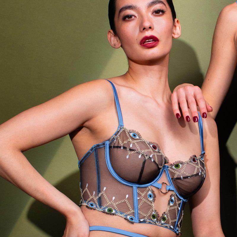 Sutiã Bustier Leonora Ardósia