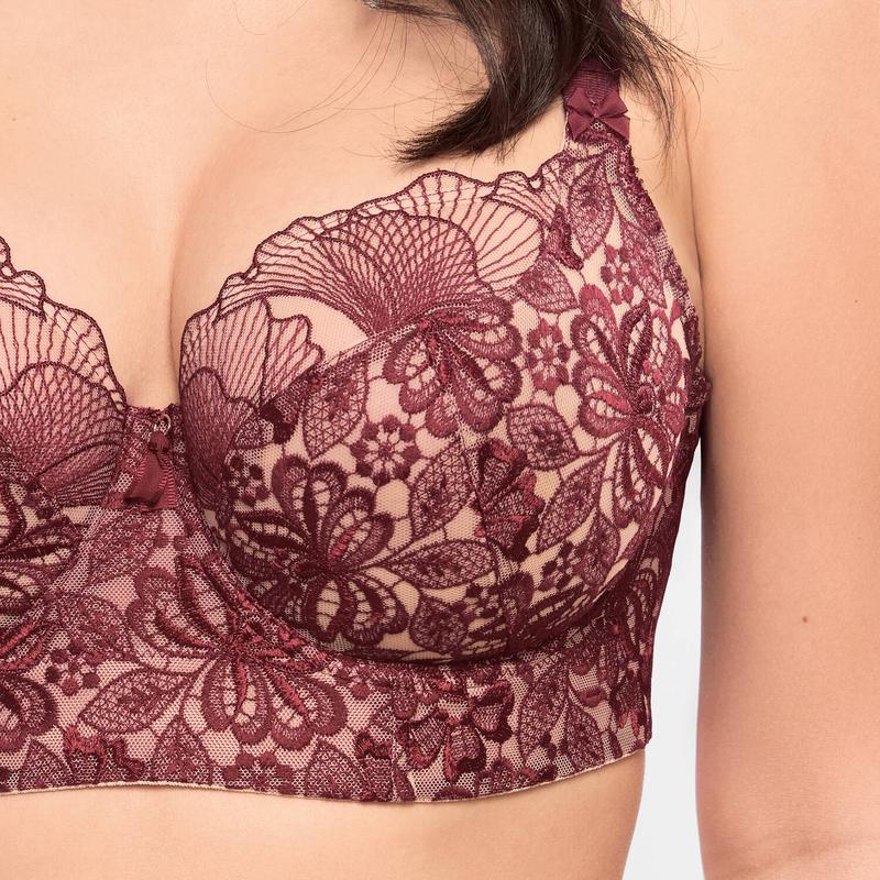 Sutiã Bustier Agathe Amarante
