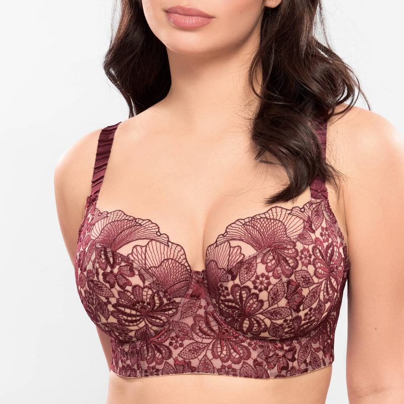 Sutiã Bustier Agathe Amarante
