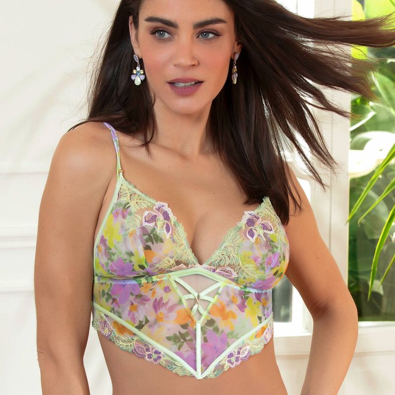 Sutiã Bustier LAmour Au Soleil Soleil En Fleurs