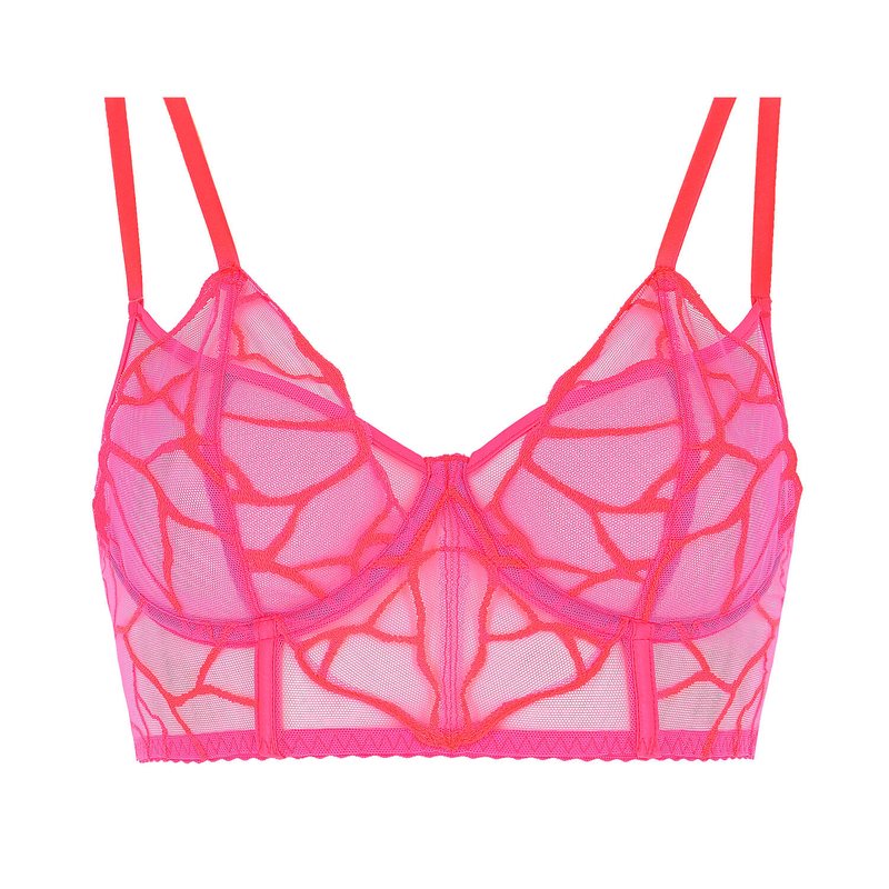 Sutiã Bustier Cleo Coral Brilhante