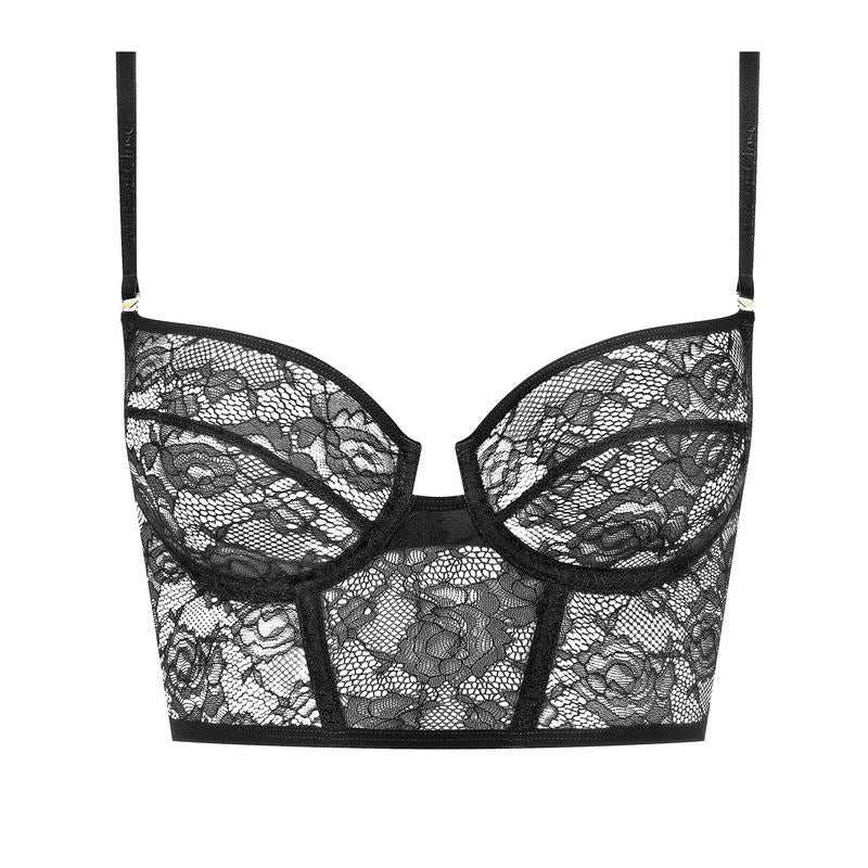 Sutiã Bustier de Renda com alças removíveis Flashback