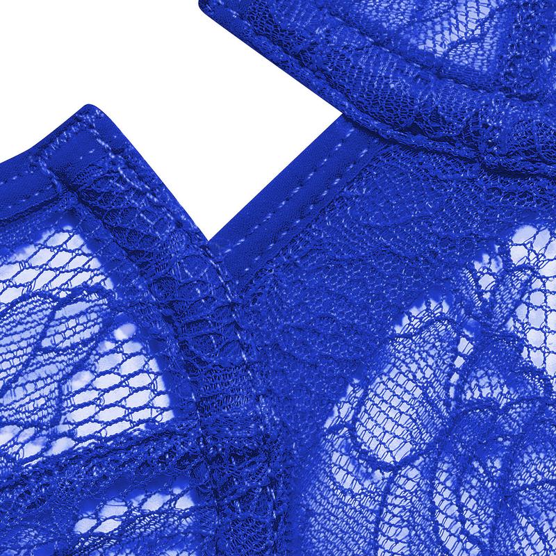 Sutiã Bustier em Renda com alças removíveis Flashback Néon Bleu Fluo
