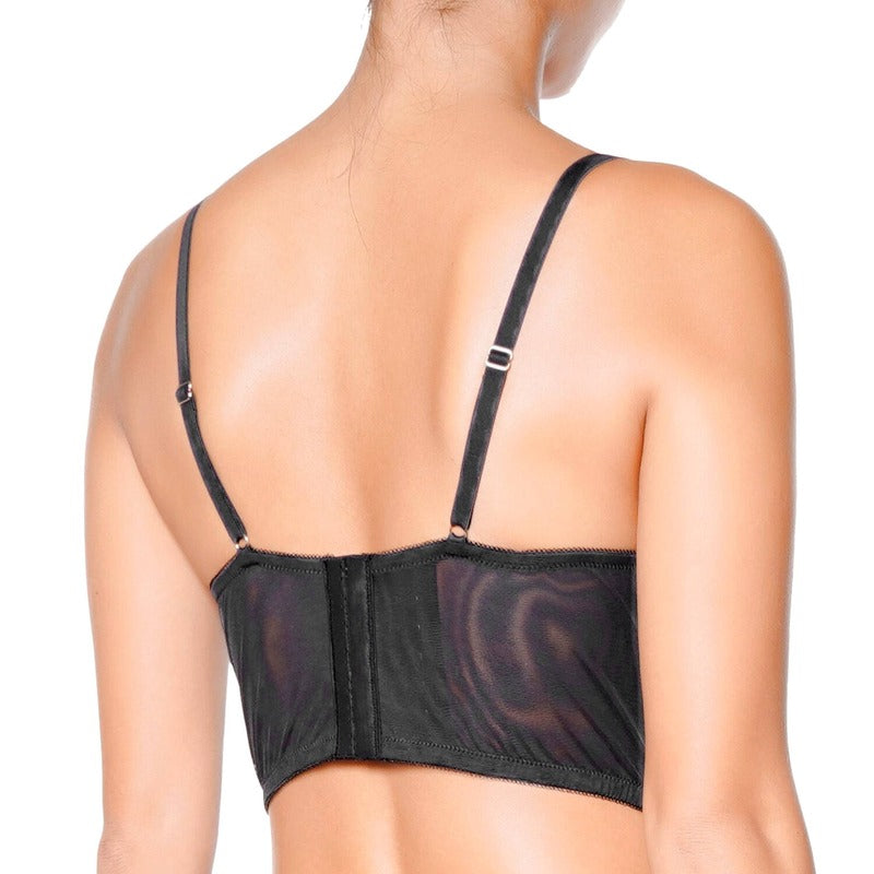 Sutiã Bustier Café Fleur