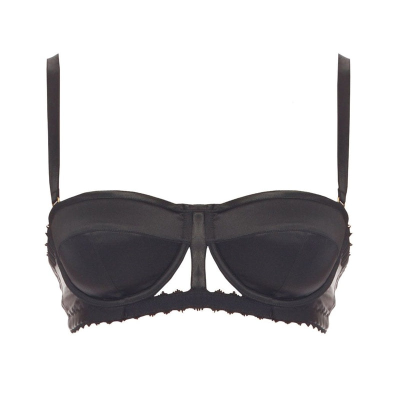 Sutiã Bustier de Seda com abertura frontal Catwalk