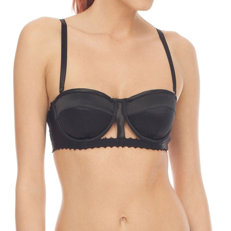 Sutiã Bustier de Seda com abertura frontal Catwalk