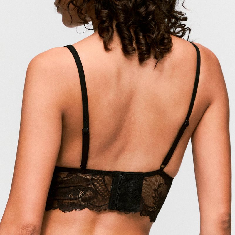 Sutiã Corset de Renda Lisa