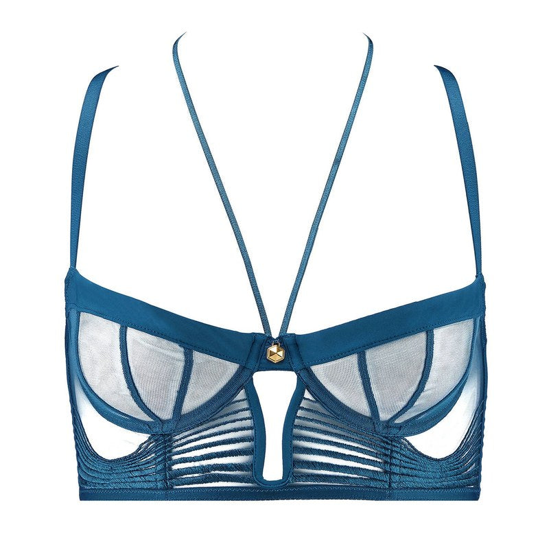 Sutiã Bustier Collab Cindy Bruna x Aubade Sumptuous Waves Imperial