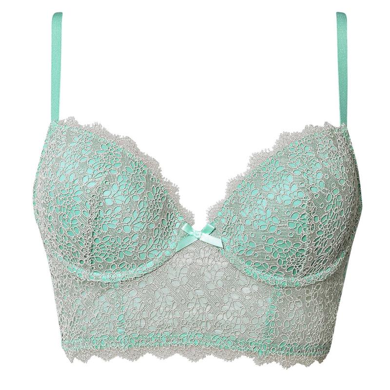 Sutiã Sutiã acolchoado Bustier Macramé Sage