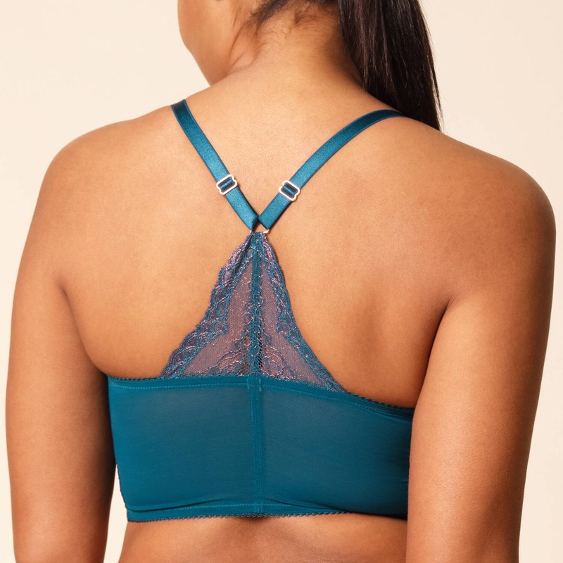 Sutiã Corset de Renda Superboost Lace-petróleo profundo