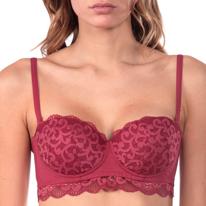 Sutiã Bustier Dalia Borgonha