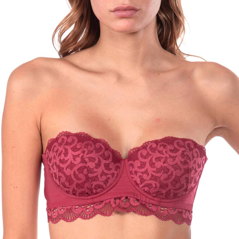 Sutiã Bustier Dalia Borgonha