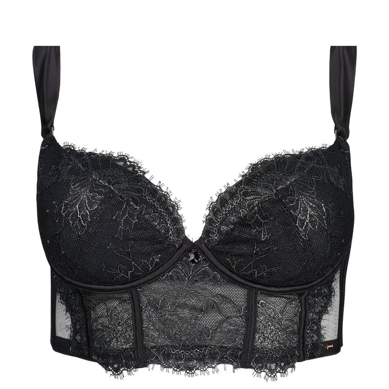 Sutiã Bustiê Push-Up de Renda VIP Intrigue