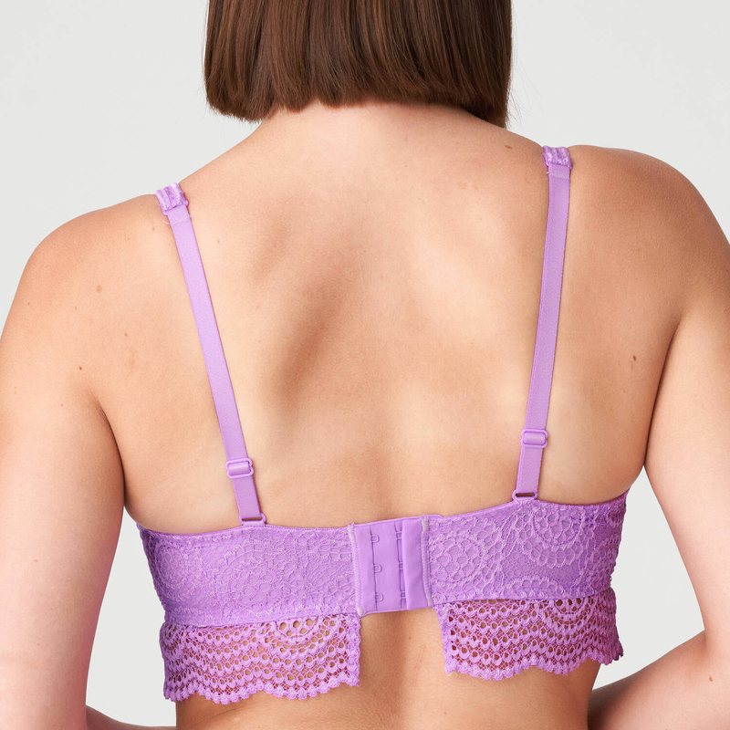 Sutiã Bustier de Renda Petit Paris Lavanda Creme