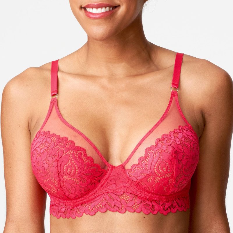 Sutiã Corset de Renda Elis Spicy Berry