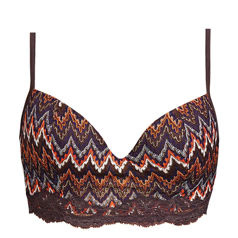 Sutiã acolchoado Bustier Andres Sarda Wengé