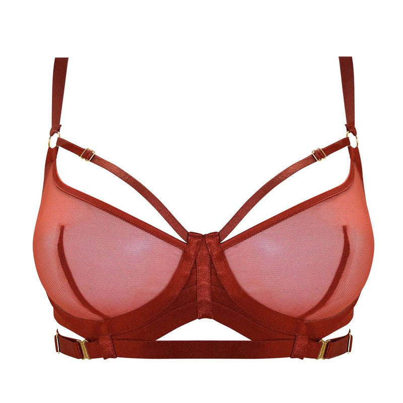Sutiã meia taça New Signature Burnt Red
