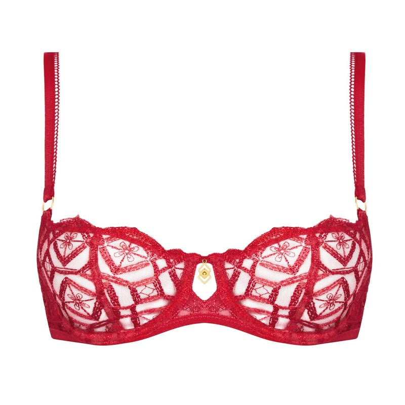 Sutiã meia taça Sense of Illusion Red Berry