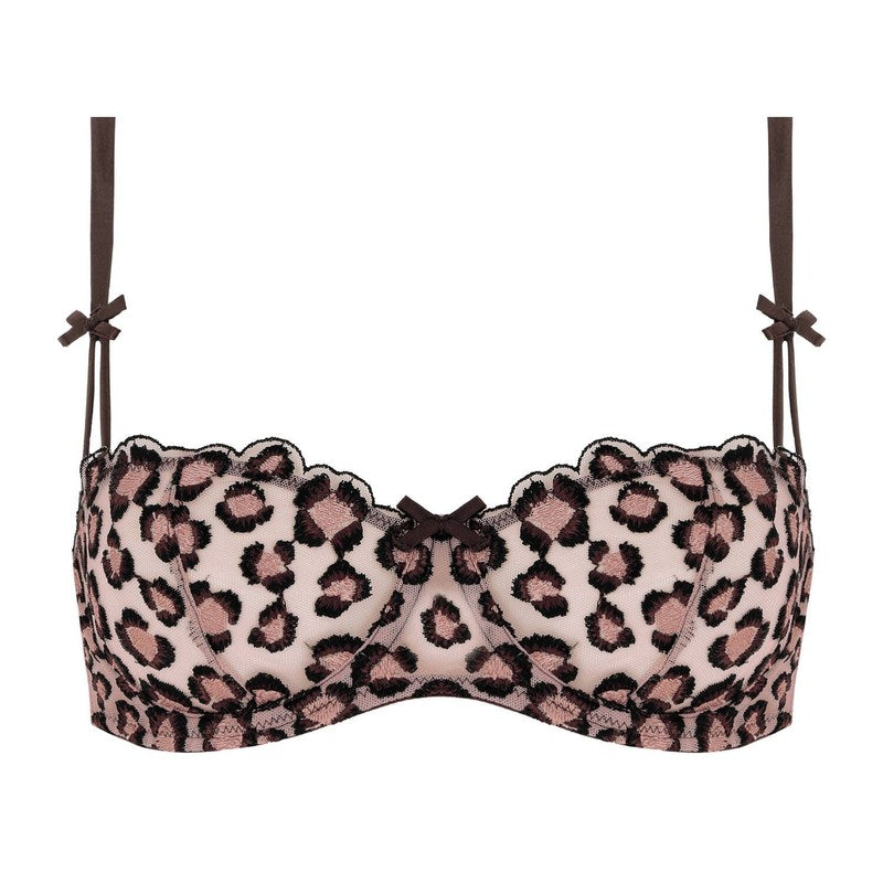 Sutiã meia taça Leopard Chocolate