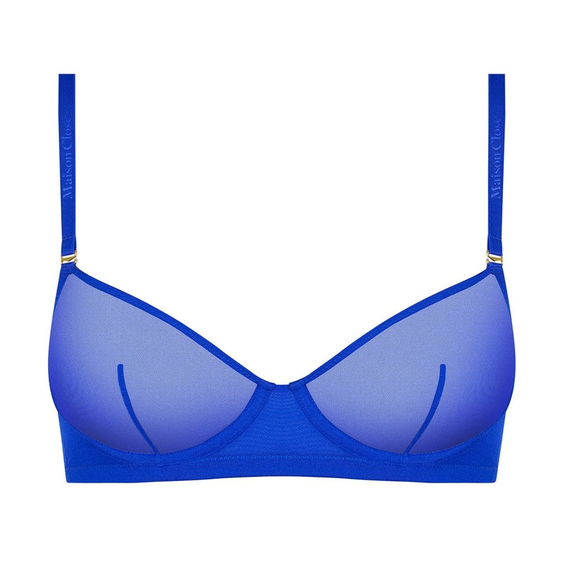 Sutiã Com alças removíveis Sutiã Demi-cup Corps à Corps Néon Bleu Or