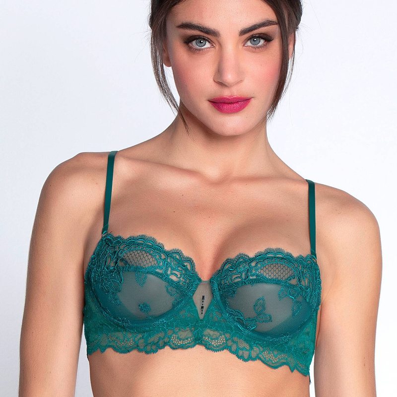 Sutiã meia copa Sublime en Dentelle Vert Princesse