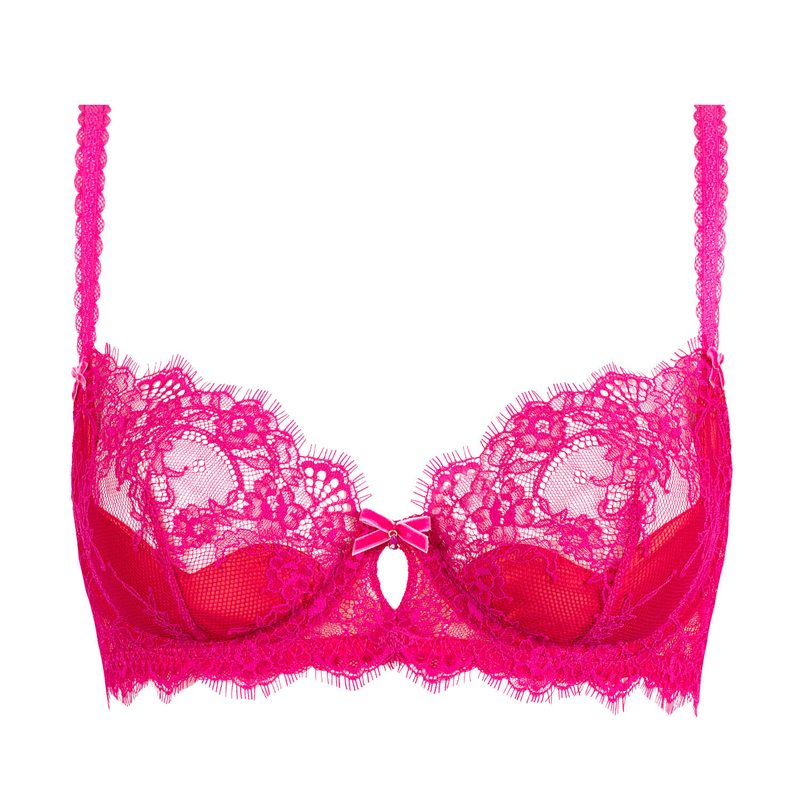 Sutiã meia copa em Renda Zsa Zsa Magenta