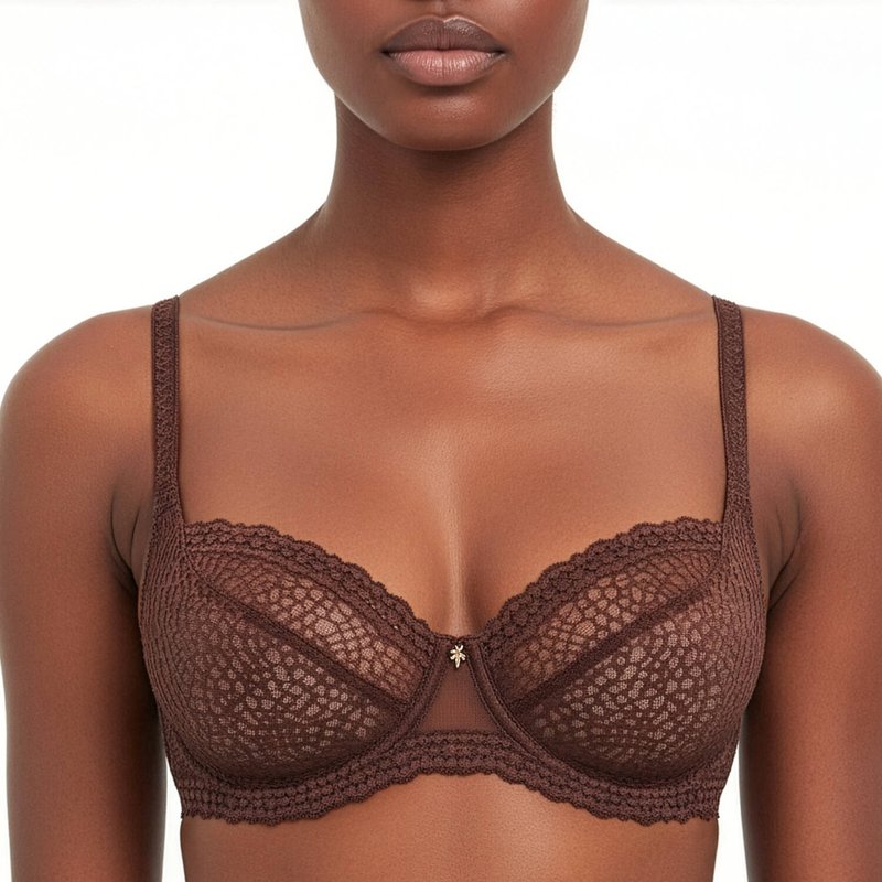 Sutiã meia copa em Renda Exquise en Dentelle Cappuccino