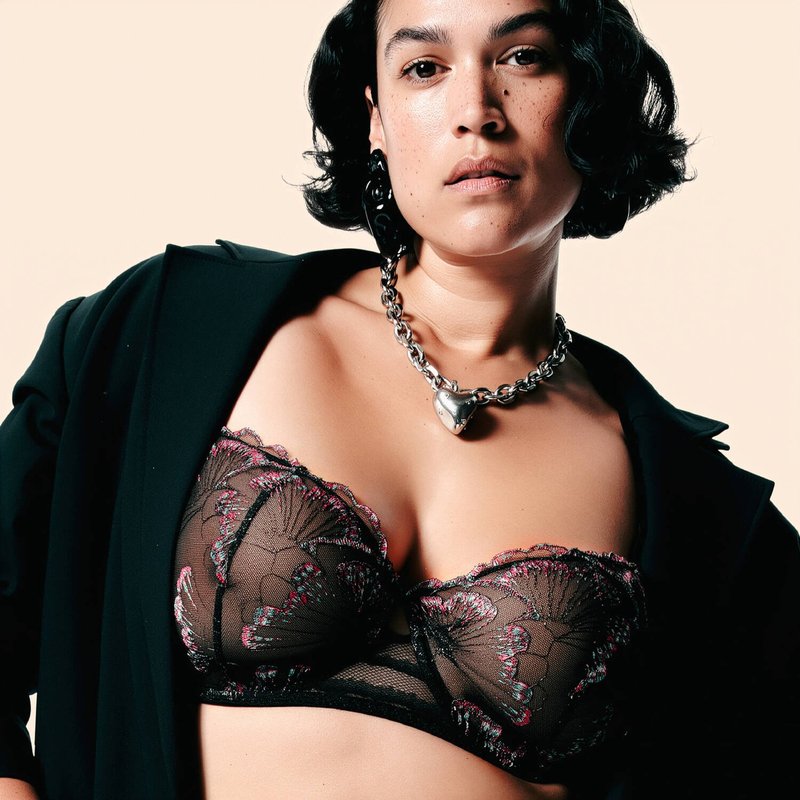 Sutiã meia copa Pulp Lily Noir Romantique